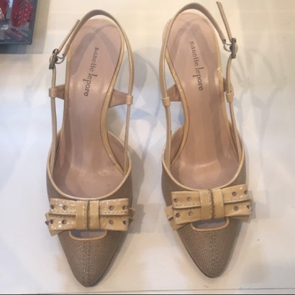 ✨Nanette Lepore Tan Yellow Heels✨ - Picture 5 of 9